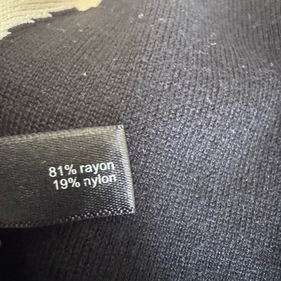 The Limited Black and Tan 3/4 Sleeve Crew Neck Sweater - Picture 2 of 13